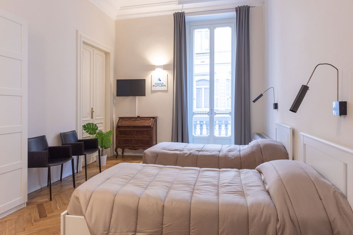 Casa Futura Corso Duca degli Abruzzi 4, Torino: camera doppia